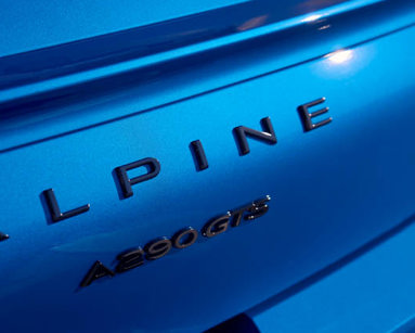 Alpine logo in blue