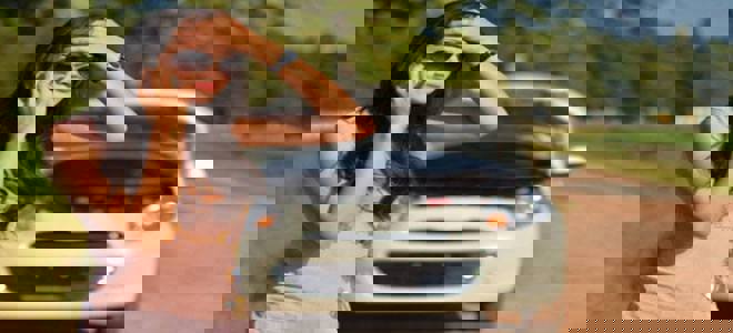 Damage to a car after an accident