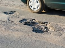 large pothole