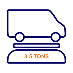 van weighing 3.5 tons