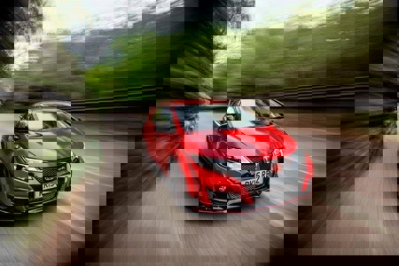 Honda Civic Type-R on the road