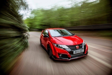 Honda Civic Type-R on the road