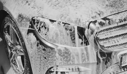 car being washed