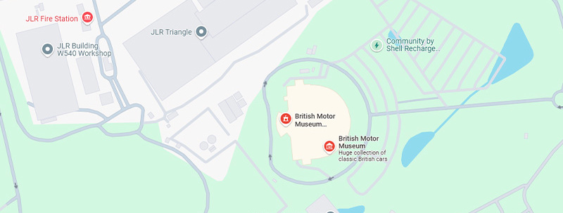 British Motor Museum on the Map