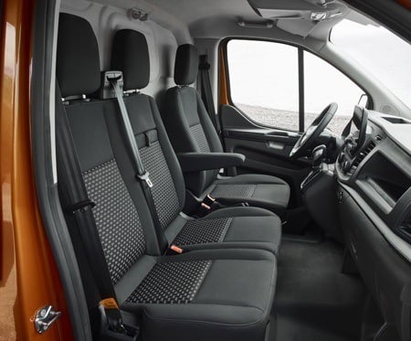 Seating in The new Ford Transit Custom commercial vehicle
