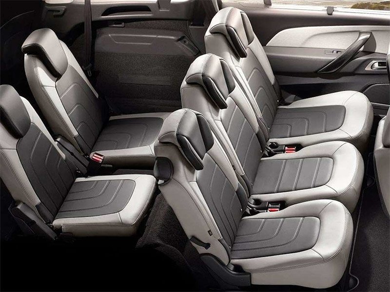 Back seats of a Citroen Grand C4 Spacetourer