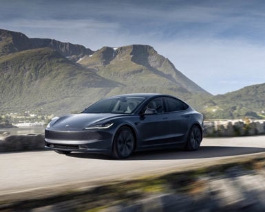 Tesla Model 3 exterior in black