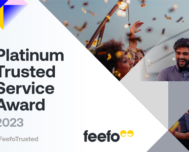 2023 Feefo Platinum Trusted Service Award Win