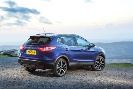 Rear view of the Nissan Qashqai