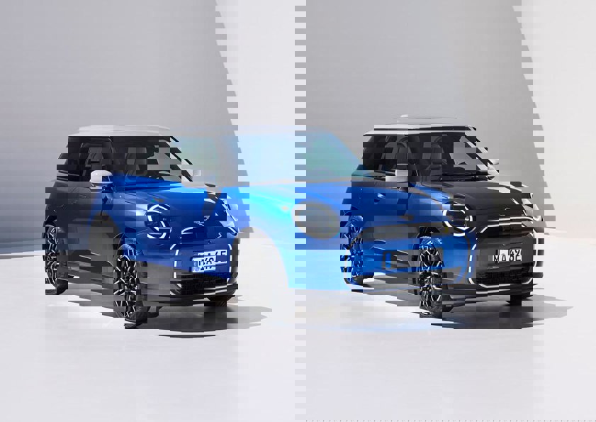Blue Mini Cooper