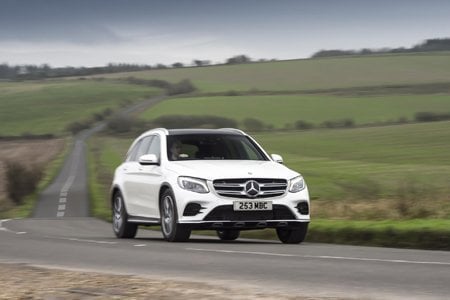 Mercedes GLC on the road