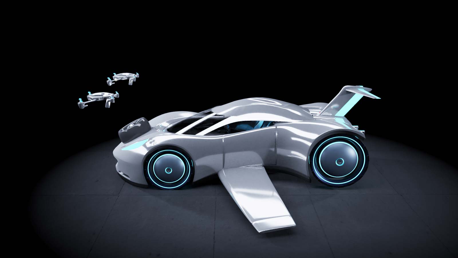 Cars of the future side view